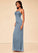 Abby V-Neck Sleeveless A-Line/Princess Floor Length Natural Waist Bridesmaid Dresses