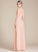Silhouette Beading Length Floor-Length Embellishment Fabric Neckline Bow(s) ScoopNeck A-Line Lorelai Tea Length Bridesmaid Dresses