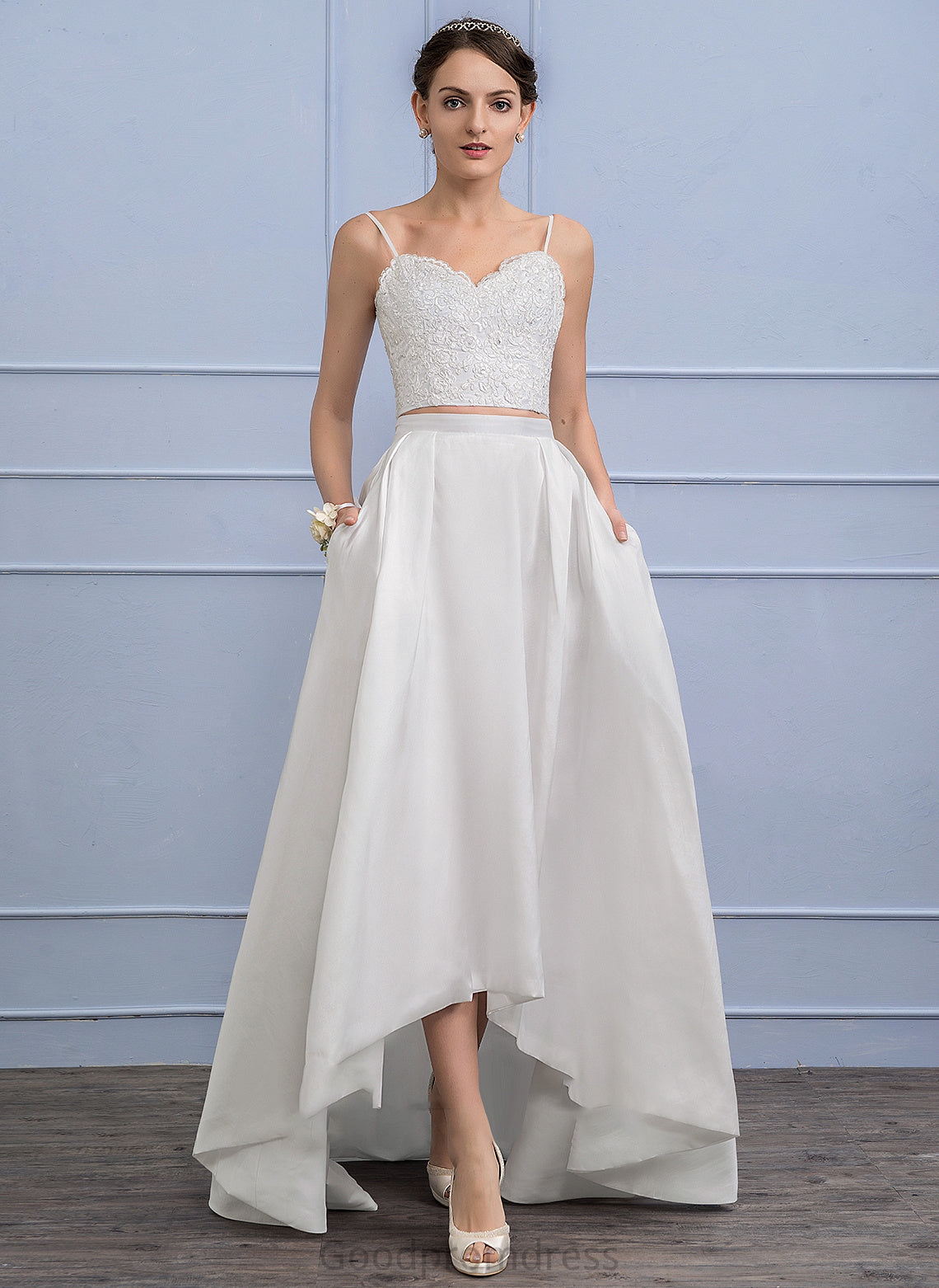 Libby Wedding Asymmetrical Separates Wedding Dresses Skirt Taffeta
