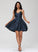 Homecoming Homecoming Dresses V-neck Dress Pleated Charity Short/Mini Satin With A-Line