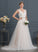 Salome Wedding A-Line Beading Tulle Train Dress Wedding Dresses V-neck Court With