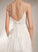 Wedding Dress Square Train A-Line Wedding Dresses With Beading Eliana Neckline Sequins Court