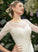 Illusion Wedding Lace Tea-Length Dress Wedding Dresses With A-Line Minnie