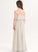 Chiffon Amelie V-neck Junior Bridesmaid Dresses Floor-Length A-Line