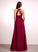 Neckline Fabric V-neck Floor-Length Length Silhouette A-Line Straps London Off The Shoulder Floor Length Natural Waist Bridesmaid Dresses