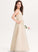 Satin V-neck A-Line Floor-Length Carleigh With Junior Bridesmaid Dresses Pockets