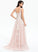 A-Line With Wedding Dresses Wedding V-neck Lace Dress Janiya Sweep Train Tulle