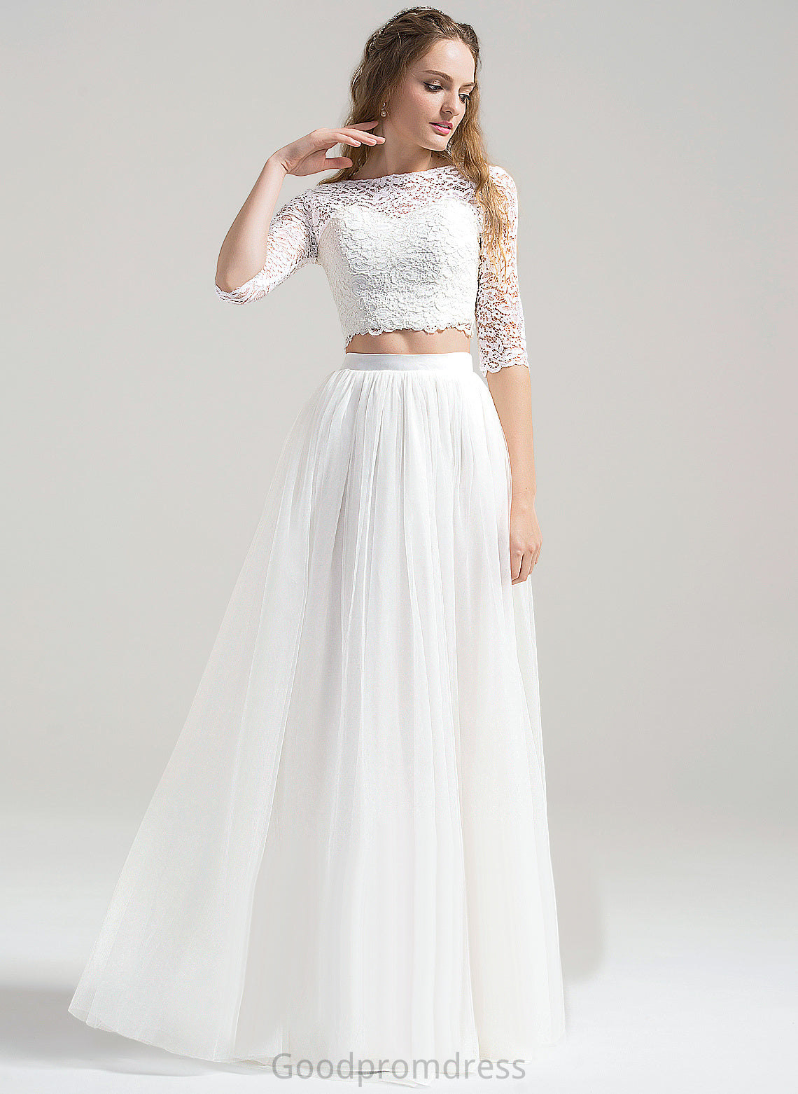 Dress A-Line Wedding Jaiden Wedding Dresses Floor-Length Tulle Lace