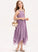 Ruffle Chiffon A-Line Beading With Junior Bridesmaid Dresses Neck Tea-Length Salma Scoop Bow(s)