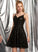 V-neck Dress With Short/Mini Homecoming Dresses Sequined Homecoming Sequins Anabel A-Line