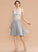 ScoopNeck Neckline Length Lace Straps Knee-Length Fabric A-Line Silhouette Shyann A-Line/Princess Spaghetti Staps Bridesmaid Dresses
