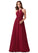 Tiffany A-Line/Princess Natural Waist Floor Length V-Neck Sleeveless Bridesmaid Dresses