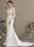With Crepe Stretch Chapel Wedding Dress Beading Wedding Dresses Neck Trumpet/Mermaid Scoop Train Sequins Lola