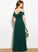 Ruffles Junior Bridesmaid Dresses Chiffon Cascading With Floor-Length Anabella Off-the-Shoulder A-Line