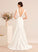 V-neck Wedding Dresses Train Sequins Wedding Court Trumpet/Mermaid With Princess Dress