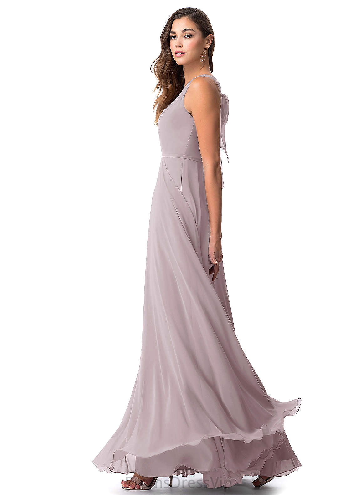 Sofia A-Line/Princess V-Neck Natural Waist Floor Length Bridesmaid Dresses