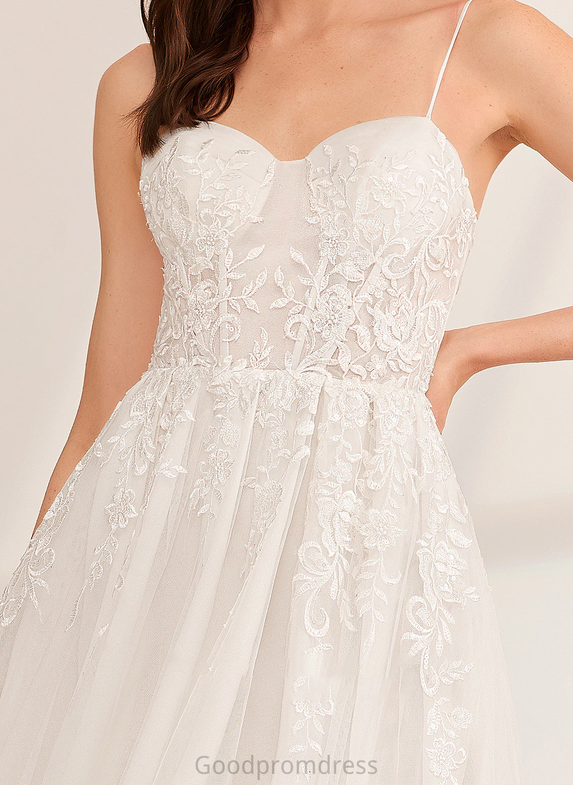 Split Wedding A-Line Allisson Floor-Length Wedding Dresses Sweetheart Front Beading With Dress Sequins