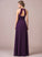 Embellishment Ruffle Neckline Silhouette A-Line Floor-Length Length Halter Fabric Lace Brooklyn Natural Waist Bridesmaid Dresses