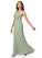 Aspen A-Line/Princess Off The Shoulder Natural Waist Sleeveless Floor Length Bridesmaid Dresses