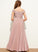 Floor-Length Miranda Chiffon Junior Bridesmaid Dresses Lace Off-the-Shoulder A-Line