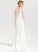 Beading Wedding Dresses Crepe Sequins Wedding Tamara Train Dress Sweep V-neck With Trumpet/Mermaid Stretch
