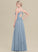 Split Chiffon Sweetheart Ruffle A-Line With Front Callie Prom Dresses Floor-Length