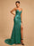 V-neck Trumpet/Mermaid Sequins With Sequined Beading Amira Prom Dresses Floor-Length