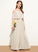 Floor-Length Ivy Junior Bridesmaid Dresses Scoop Chiffon Neck A-Line