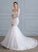 Beading Valery Sequins Tulle Trumpet/Mermaid Lace Chapel Train Dress Wedding Dresses With Wedding