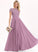 Scoop Floor-Length Pockets With A-Line Neck Liz Chiffon Prom Dresses Lace