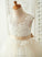 Flower Girl Dresses sash) (Detachable Sash/Beading/Back A-Line Tulle/Lace Scoop Neck Flower Knee-length Girl Hole Jayda - Dress With Sleeveless