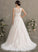 Tulle Beading Scoop Ball-Gown/Princess Train Wedding Dresses Sequins Neck Caroline Wedding With Dress Court
