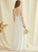 With Floor-Length Dress Wedding Dresses Wedding Tiana Lace Chiffon A-Line V-neck