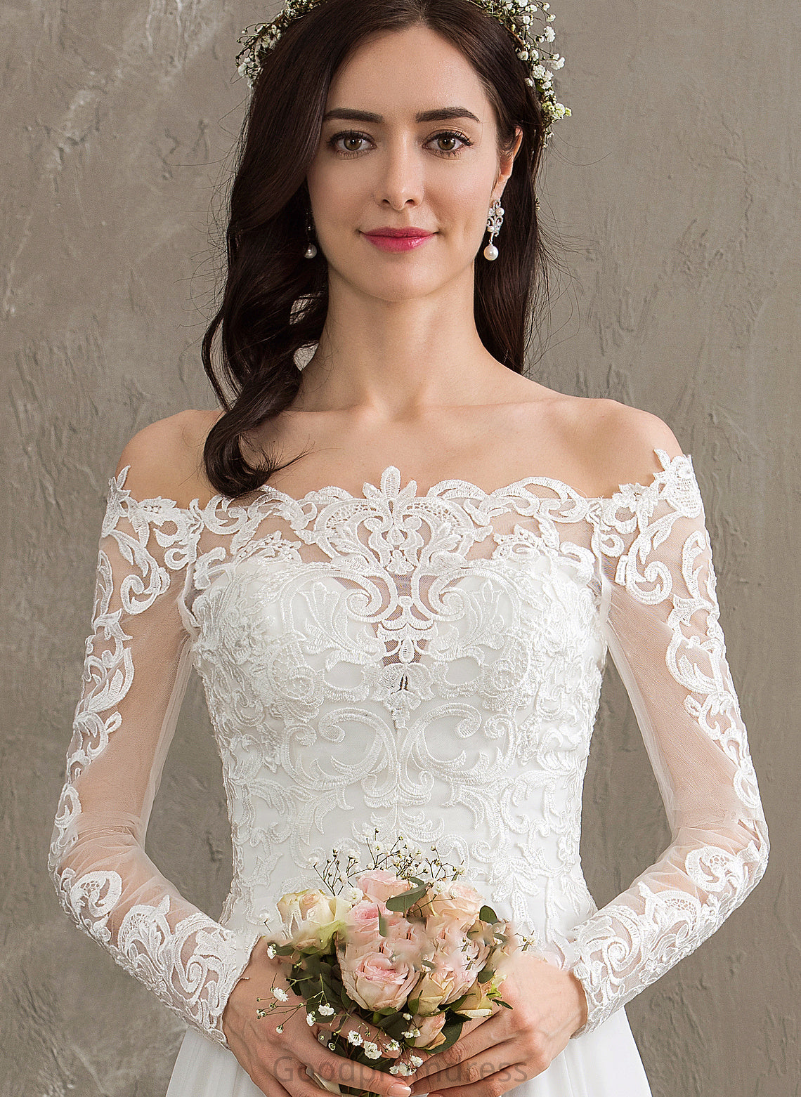 Wedding Wedding Dresses Floor-Length Dress Chiffon A-Line Savannah
