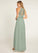 Joselyn Floor Length Natural Waist A-Line/Princess Halter Sleeveless Bridesmaid Dresses