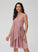Homecoming Dresses V-neck Dress Chiffon Short/Mini A-Line Homecoming Jaylah Ruffle With