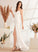 Train A-Line Dress Sweep Wedding Dresses With Wedding Front Bow(s) V-neck Lace Bella Split