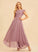Embellishment Length Neckline Ruffle ScoopNeck A-Line Asymmetrical Fabric Silhouette Lauren Straps Floor Length Bridesmaid Dresses