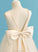 Satin/Tulle Girl With Neck Ball-Gown/Princess Sleeveless Finley Floor-length Flower Dress Beading/Bow(s) - Scoop Flower Girl Dresses