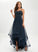 Lace Sequins Alyvia Prom Dresses Ball-Gown/Princess With Neck Asymmetrical Tulle Scoop