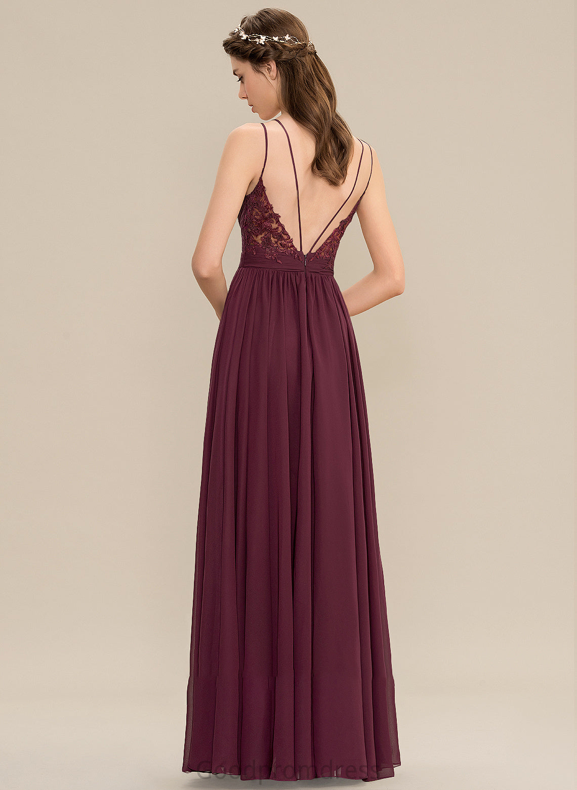 V-neck Length Floor-Length Neckline A-Line Ruffle Embellishment Fabric Silhouette Patience Natural Waist Scoop Bridesmaid Dresses
