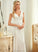 Renata A-Line V-neck Wedding Dresses Chiffon Wedding Lace Floor-Length Dress
