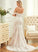 Tulle Train Jacey Court Trumpet/Mermaid Off-the-Shoulder Dress Wedding Dresses Wedding Lace