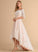 Lace A-Line With Wedding Dresses Amber Tulle Wedding Asymmetrical Sequins Dress Satin