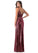Mariela A-Line/Princess One Shoulder Natural Waist Sleeveless Knee Length Bridesmaid Dresses