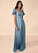 Chloe V-Neck A-Line/Princess Empire Waist Sleeveless Floor Length Bridesmaid Dresses