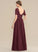 Silhouette Sequins ScoopNeck Floor-Length Neckline Fabric Length Embellishment A-Line Judith Straps A-Line/Princess Bridesmaid Dresses