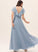 Neckline A-Line Floor-Length Embellishment SplitFront Fabric V-neck Silhouette Length Harriet Sleeveless Natural Waist Bridesmaid Dresses