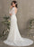 Lace Trumpet/Mermaid Pam V-neck Court Wedding Dresses Dress Train Wedding