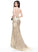 Train With Prom Dresses Sequined Trumpet/Mermaid Tatum Sequins V-neck Sweep